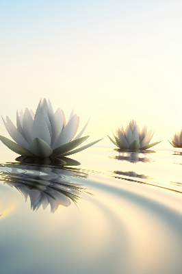 Fabric roller blind Water lilies