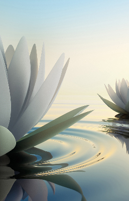 Fabric roller blind Water lilies