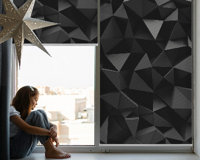 Modern roller blind Black origami