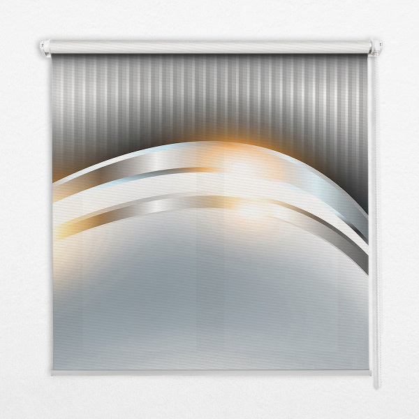 Roller blind for large window Steel abstraction