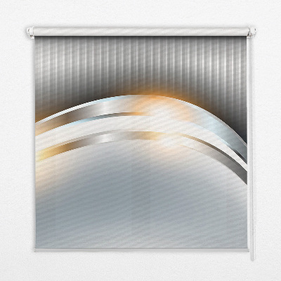 Roller blind for large window Steel abstraction