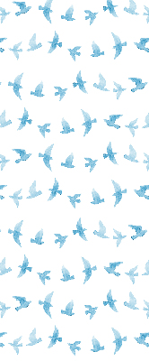 Modern roller blind Blue birds