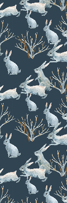 Fabric roller blind Rabbits and Sticks