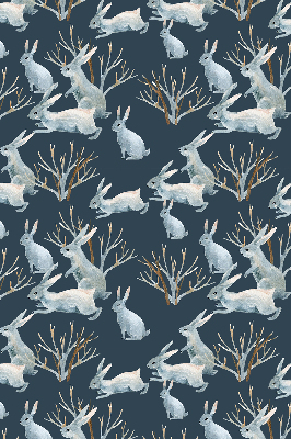 Fabric roller blind Rabbits and Sticks