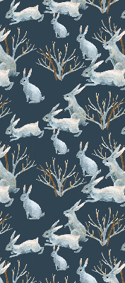 Fabric roller blind Rabbits and Sticks