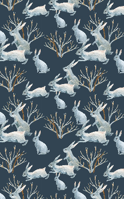 Fabric roller blind Rabbits and Sticks