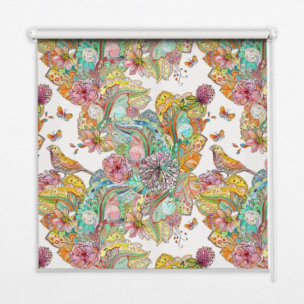 Modern roller blind Colorful pattern of nature
