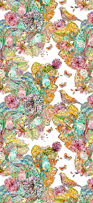 Modern roller blind Colorful pattern of nature