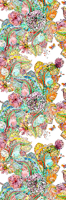 Modern roller blind Colorful pattern of nature