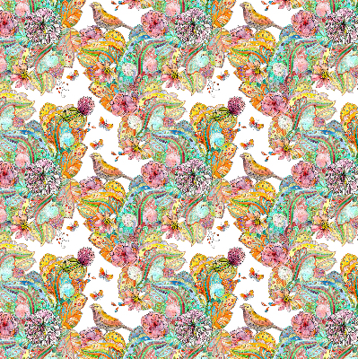 Modern roller blind Colorful pattern of nature