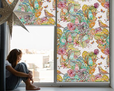 Modern roller blind Colorful pattern of nature