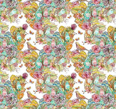 Modern roller blind Colorful pattern of nature