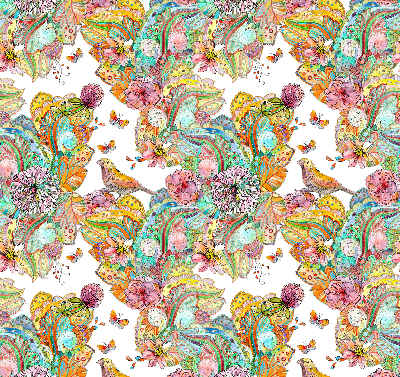 Modern roller blind Colorful pattern of nature