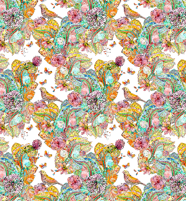 Modern roller blind Colorful pattern of nature