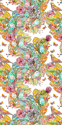 Modern roller blind Colorful pattern of nature