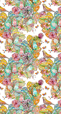 Modern roller blind Colorful pattern of nature