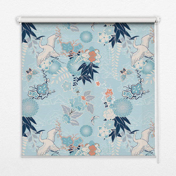 Fabric roller blind Blue nature