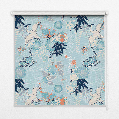 Fabric roller blind Blue nature