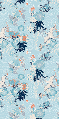 Fabric roller blind Blue nature