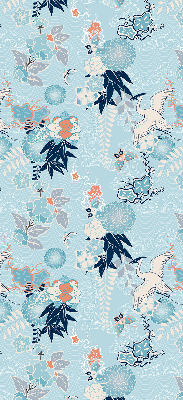 Fabric roller blind Blue nature