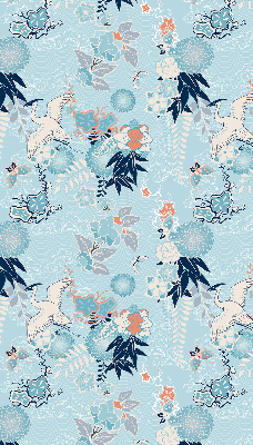 Fabric roller blind Blue nature
