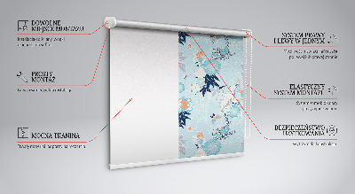 Fabric roller blind Blue nature