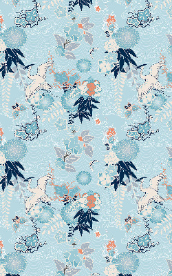 Fabric roller blind Blue nature
