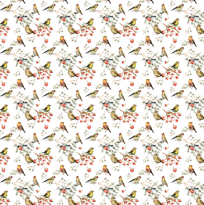 Modern roller blind Birds on the branches