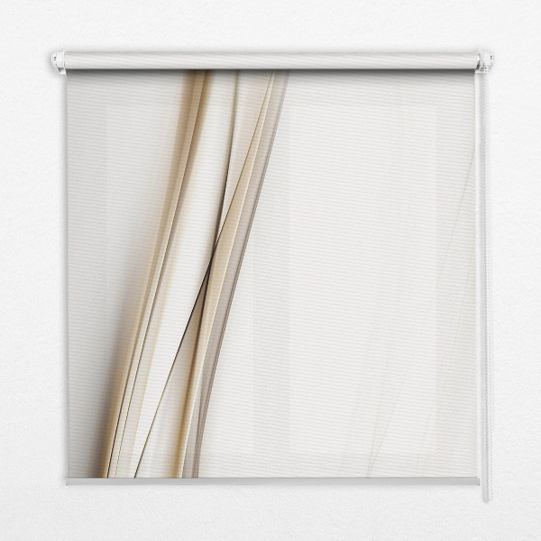 Roller blind for large window Wave on a white background
