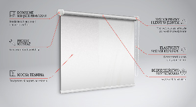 Roller blind for large window Wave on a white background