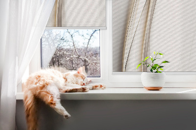 Roller blind for large window Wave on a white background