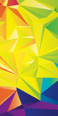 Modern roller blind Colorful origami pattern