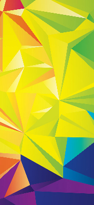 Modern roller blind Colorful origami pattern