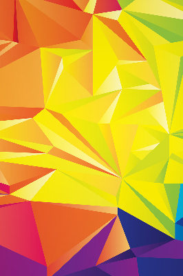 Modern roller blind Colorful origami pattern