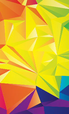 Modern roller blind Colorful origami pattern