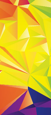 Modern roller blind Colorful origami pattern