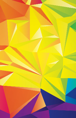 Modern roller blind Colorful origami pattern