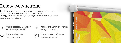 Modern roller blind Colorful origami pattern