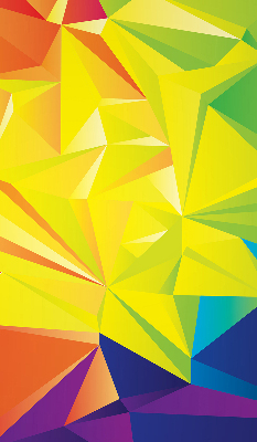 Modern roller blind Colorful origami pattern