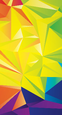 Modern roller blind Colorful origami pattern