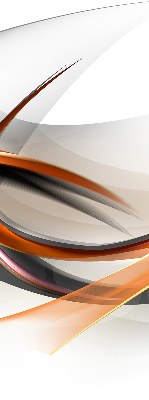 Roller blind for large window Orange line pattern