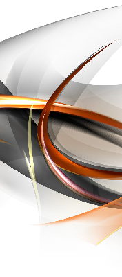 Roller blind for large window Orange line pattern