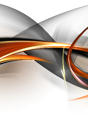 Roller blind for large window Orange line pattern