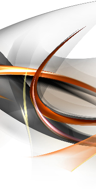 Roller blind for large window Orange line pattern