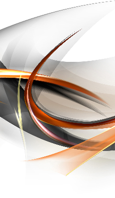 Roller blind for large window Orange line pattern