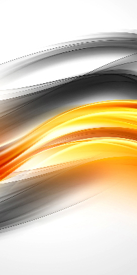Fabric roller blind Orange waves