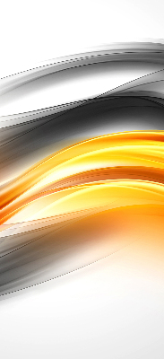 Fabric roller blind Orange waves