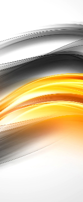 Fabric roller blind Orange waves