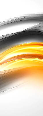 Fabric roller blind Orange waves