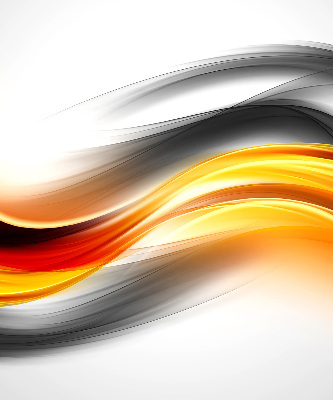 Fabric roller blind Orange waves